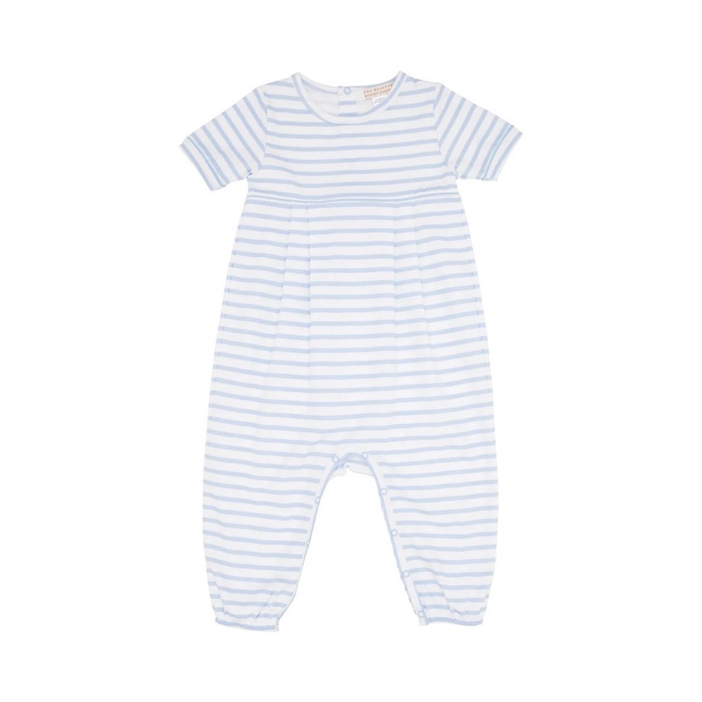 The Beaufort bonnet company Short Sleeve Bradford Romper - 3T 100% Pima cotton